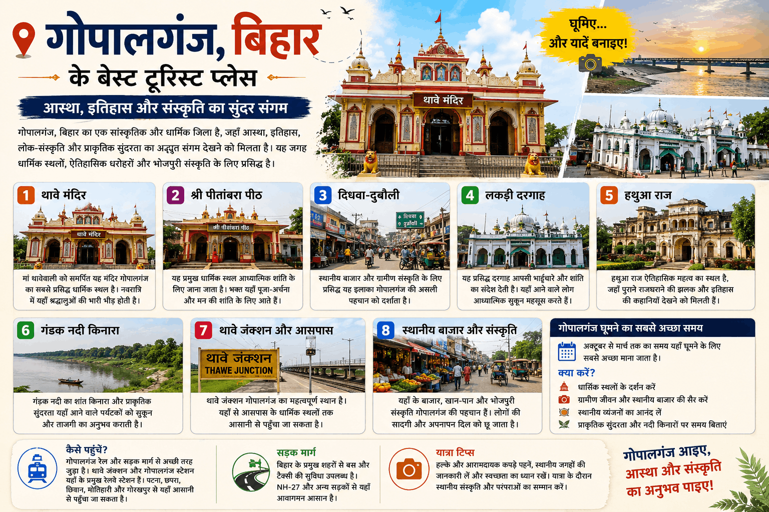 Gopalganj Bihar Ke Best Tourist Places