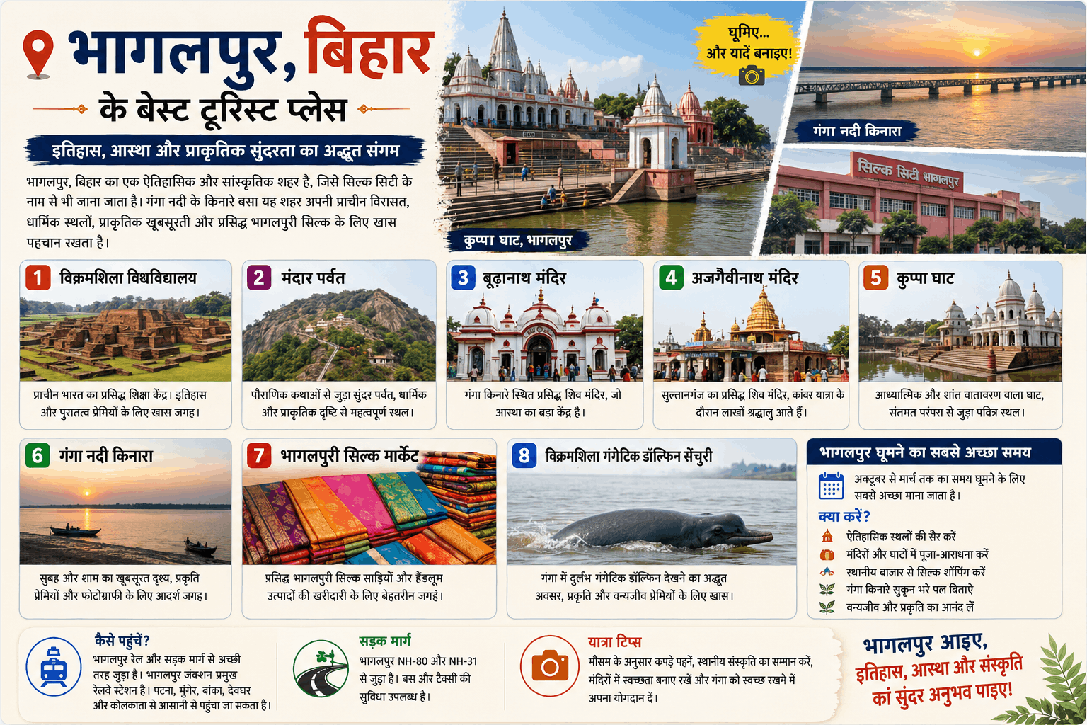Bhagalpur Bihar Ke Best Tourist Places