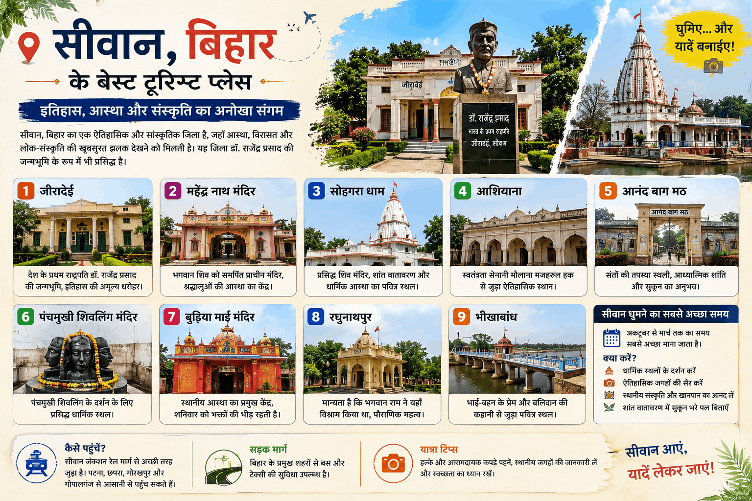 Siwan Bihar Ke Best Tourist Places